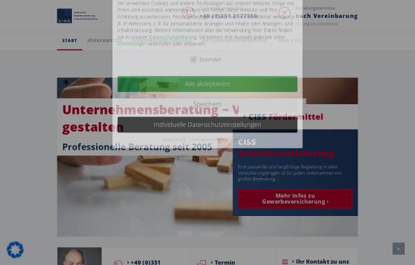 Vorschau von ciss-consult.de, Ciss-Consult, Inh. Dipl.-Betriebswirt (VWA) Andre Schurig