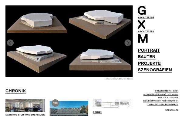 Vorschau von www.gxm.ch, GXM Architekten