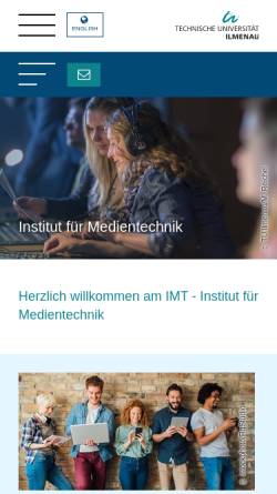 Vorschau der mobilen Webseite www.tu-ilmenau.de, Institut für Medientechnik der TU Ilmenau