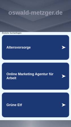 Vorschau der mobilen Webseite www.oswald-metzger.de, Metzger, Oswald