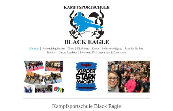 Vorschau von www.kss-blackeagle.de, Kampfsportschule Black Eagel