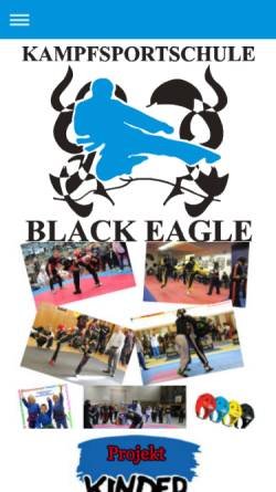 Vorschau der mobilen Webseite www.kss-blackeagle.de, Kampfsportschule Black Eagel