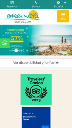 Vorschau der mobilen Webseite www.rivieramayasuites.com, Playa del Carmen - Riviera Maya Suites