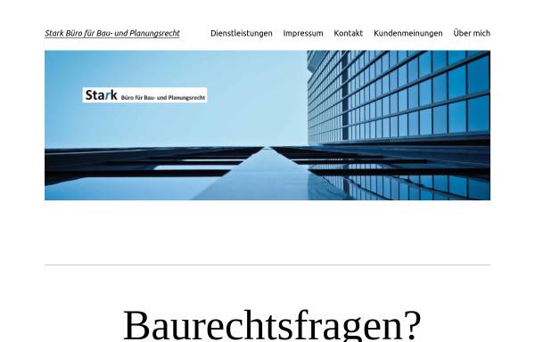 Vorschau von www.rstark.ch, Büro für Baurechtsfragen und Informatik, Erlenbach