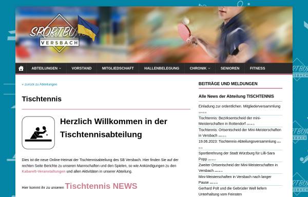 Vorschau von www.sb-versbach-tischtennis.de, Sportbund Versbach e.V.