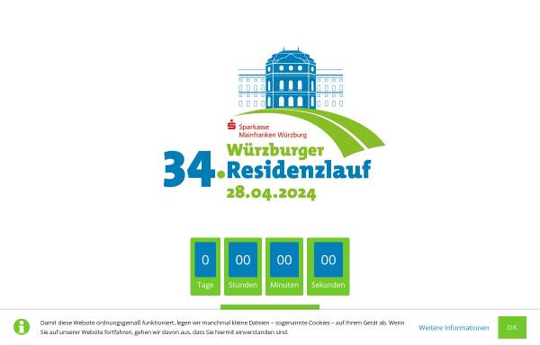 Vorschau von www.residenzlauf.de, Veranstaltergemeinschaft Würzburger Residenzlauf
