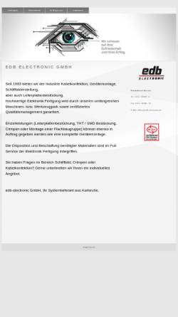 Vorschau der mobilen Webseite www.edb-electronic.de, EDB-Electronic GmbH