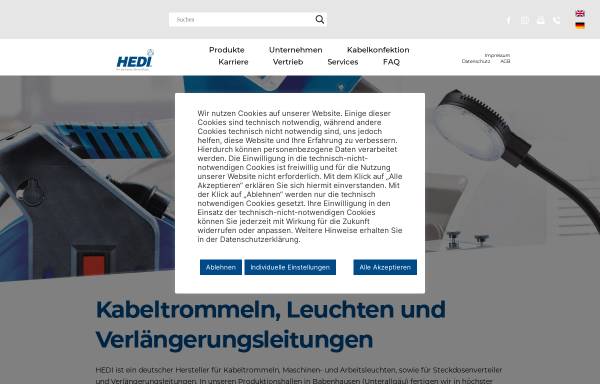Vorschau von hedi.de, Hedi Elektro- und Gerätebau GmbH
