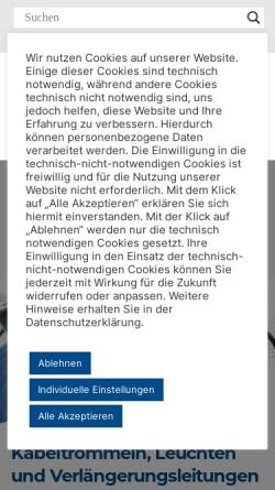 Vorschau der mobilen Webseite hedi.de, Hedi Elektro- und Gerätebau GmbH