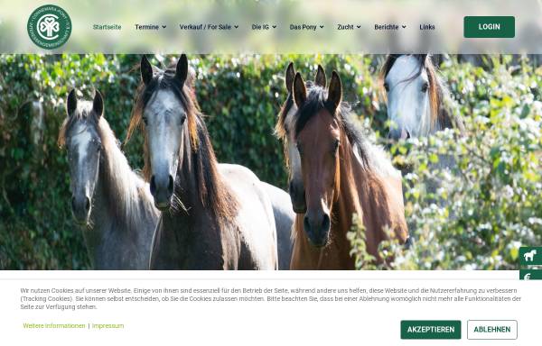 Vorschau von www.connemara-pony-ig.de, Connemara Pony Interessengemeinschaft e.V.