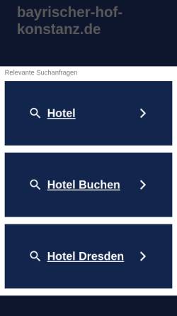 Vorschau der mobilen Webseite www.bayrischer-hof-konstanz.de, Hotel Bayrischer Hof