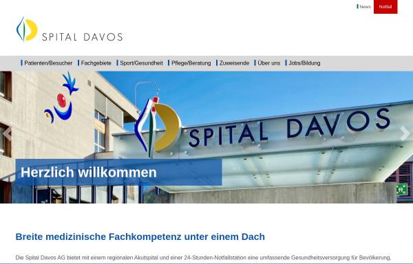 Vorschau von www.spitaldavos.ch, Spital Davos