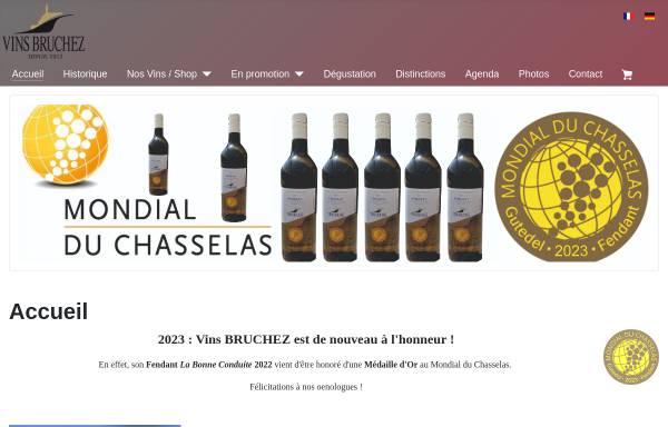 Vorschau von www.vinsbruchez.ch, Vins Bruchez SA