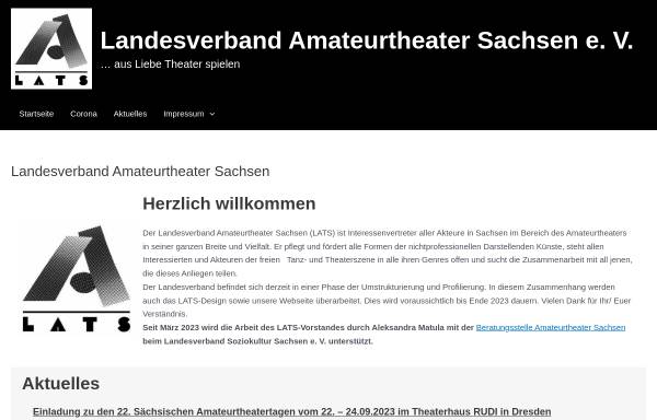 Vorschau von www.amateurtheater-sachsen.de, Landesverband Sächsischer Amateurtheater (LATS)