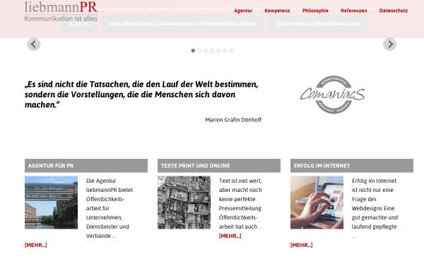 Vorschau von www.liebmann-pr.de, Frank Liebmann PR