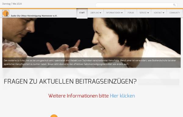 Vorschau von www.jvhannover.de, Budo in der JVH