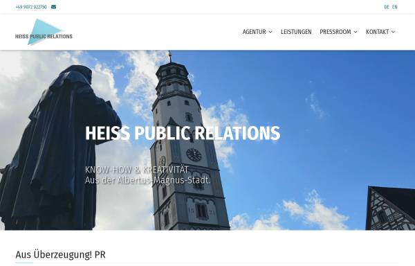 Vorschau von www.heiss-pr.de, Heiss Public Relations - Susanne Heiss