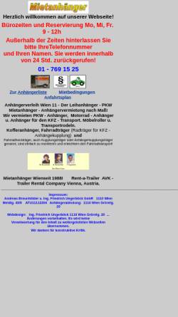 Vorschau der mobilen Webseite www.mietanhaenger.at, AVK Mietanhänger