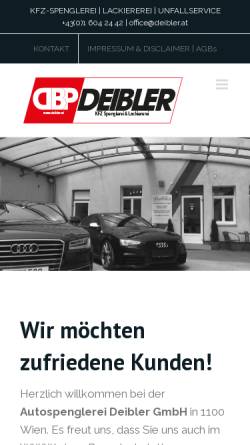 Vorschau der mobilen Webseite deibler.at, Heinrich Deibler GmbH