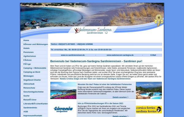 Vorschau von www.vs-sardinienreisen.de, Vademecum-Sardegna