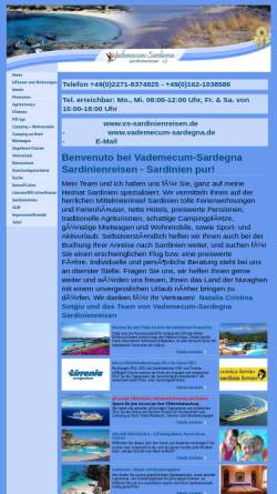Vorschau der mobilen Webseite www.vs-sardinienreisen.de, Vademecum-Sardegna