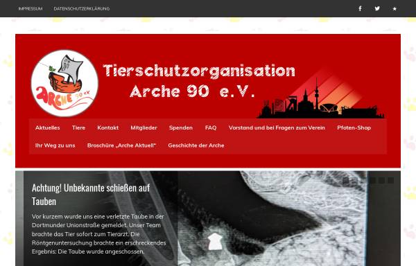 Vorschau von www.arche90.de, Arche 90 e.V.