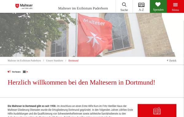 Vorschau von www.malteser-dortmund.de, Dortmunder Malteser