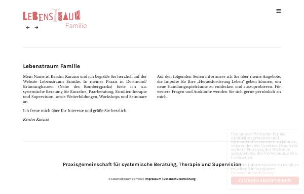 Vorschau von www.lebenstraum-familie.de, Lebens(t)raum Familie