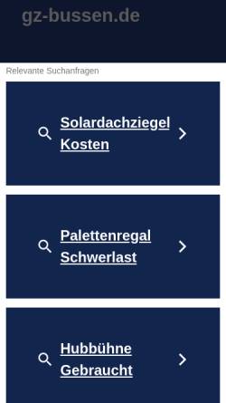 Vorschau der mobilen Webseite www.gz-bussen.de, Wallfahrtsort Bussen in Oberschwaben