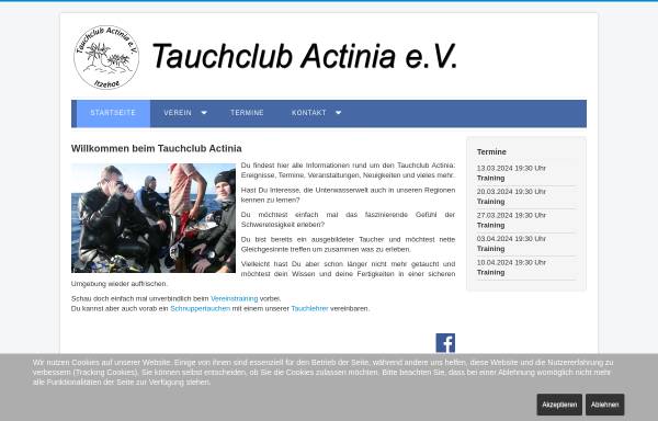 Vorschau von www.tauchclub-actinia.de, Tauchclub Actinia, Itzehoe