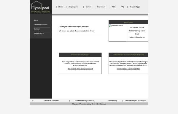 Vorschau von www.hypopool.de, Hypopool Finanzberatung GmbH