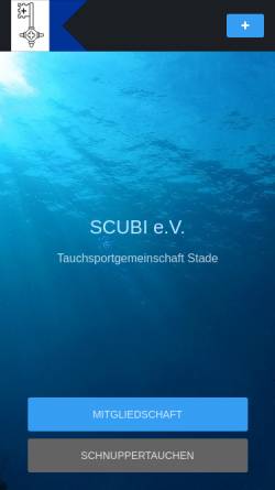 Vorschau der mobilen Webseite scubi.stade.net, Tauchsportgemeinschaft Scubi e.V.