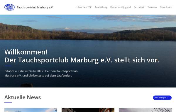 Vorschau von www.tsc-marburg.de, TSC Tauchsportclub Marburg e.V.