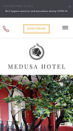 Vorschau der mobilen Webseite www.medusa.com.au, The Medusa Hotel