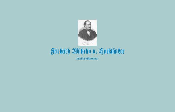 Vorschau von www.fw-hacklaender.de, Hackländer, Friedrich Wilhelm Ritter von (1816-1877)