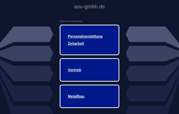 Vorschau von www.asu-gmbh.de, ASU-Verpackungsges. mbH