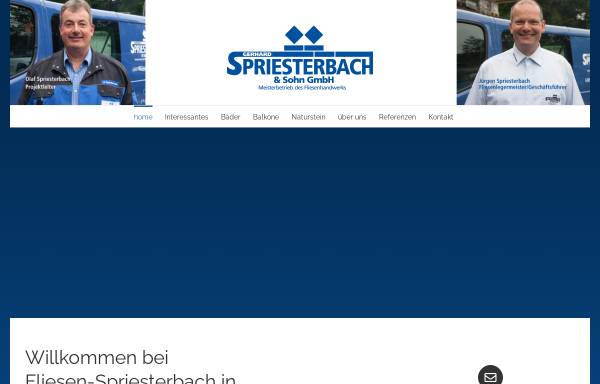 Vorschau von www.fliesen-spriesterbach.de, Gerhard Spriesterbach und Sohn GmbH
