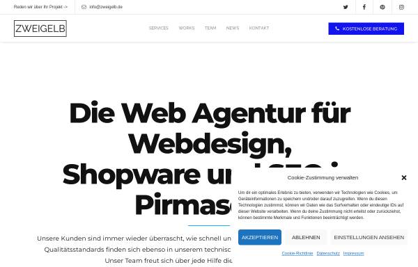 Agentur Zweigelb - Webdesign Pirmasens