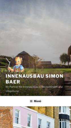 Vorschau der mobilen Webseite innenausbau-baer.de, Simon Bär Innenausbau