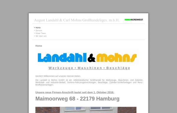 Vorschau von www.landahlundmohns.de, Landahl & Mohns GmbH