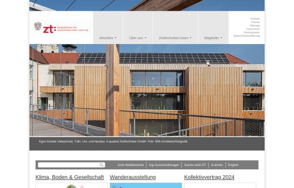 Vorschau von www.arching.at, Bundeskammer der Architekten und Ingenieurkonsulenten
