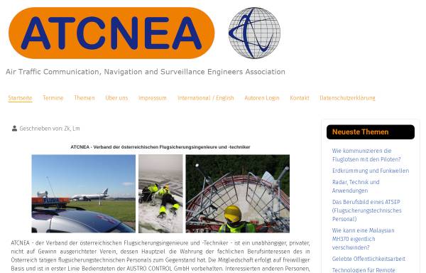 Vorschau von www.atcnea.at, Verband österreichischer Flugsicherungsingenieure und -techniker