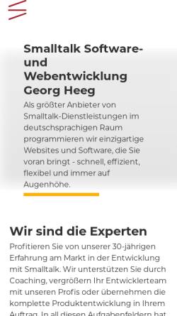 Vorschau der mobilen Webseite www.heeg.de, Georg Heeg eK