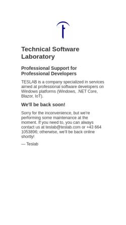 Vorschau der mobilen Webseite www.teslab.com, Technical Software Laboratory, Blons