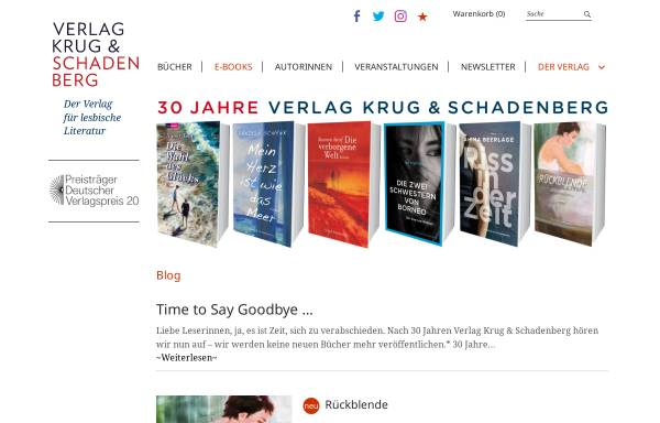 Vorschau von www.krugschadenberg.de, Verlag Krug & Schadenberg