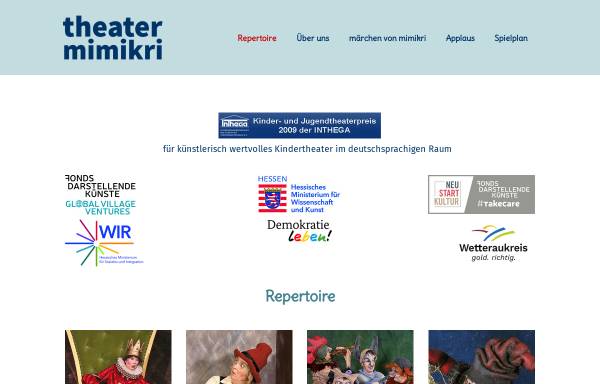 Vorschau von www.mimikri.de, Theater Mimikri
