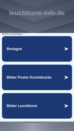 Vorschau der mobilen Webseite www.leuchtturm-info.de, Leuchtturm-Info