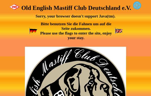 Vorschau von www.mastiff.de, Old English Mastiff Club e.V.