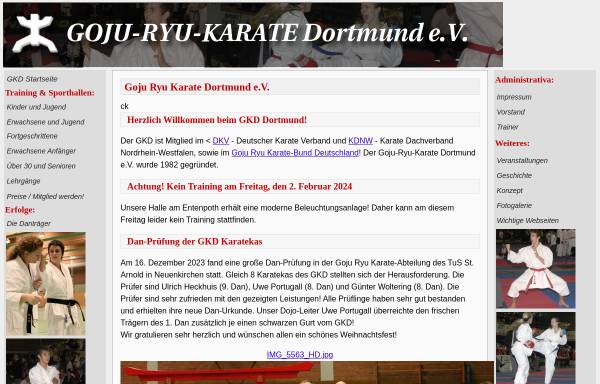 Vorschau von www.goju-ryu-karate-dortmund.de, Goju-Ryu Karate Dortmund e.V.