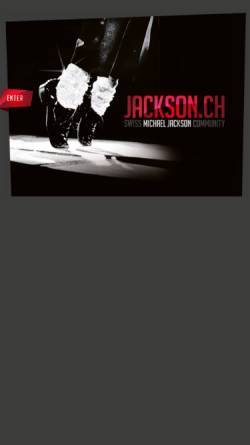 Vorschau der mobilen Webseite www.jackson.ch, Swiss Michael Jackson Community
